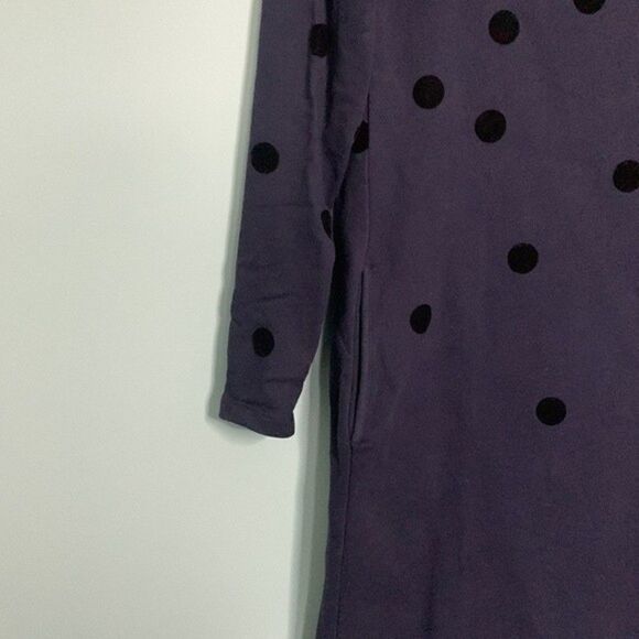 Boden Sweatshirt Dress Polka Dot Pocket - Picture 3 of 8